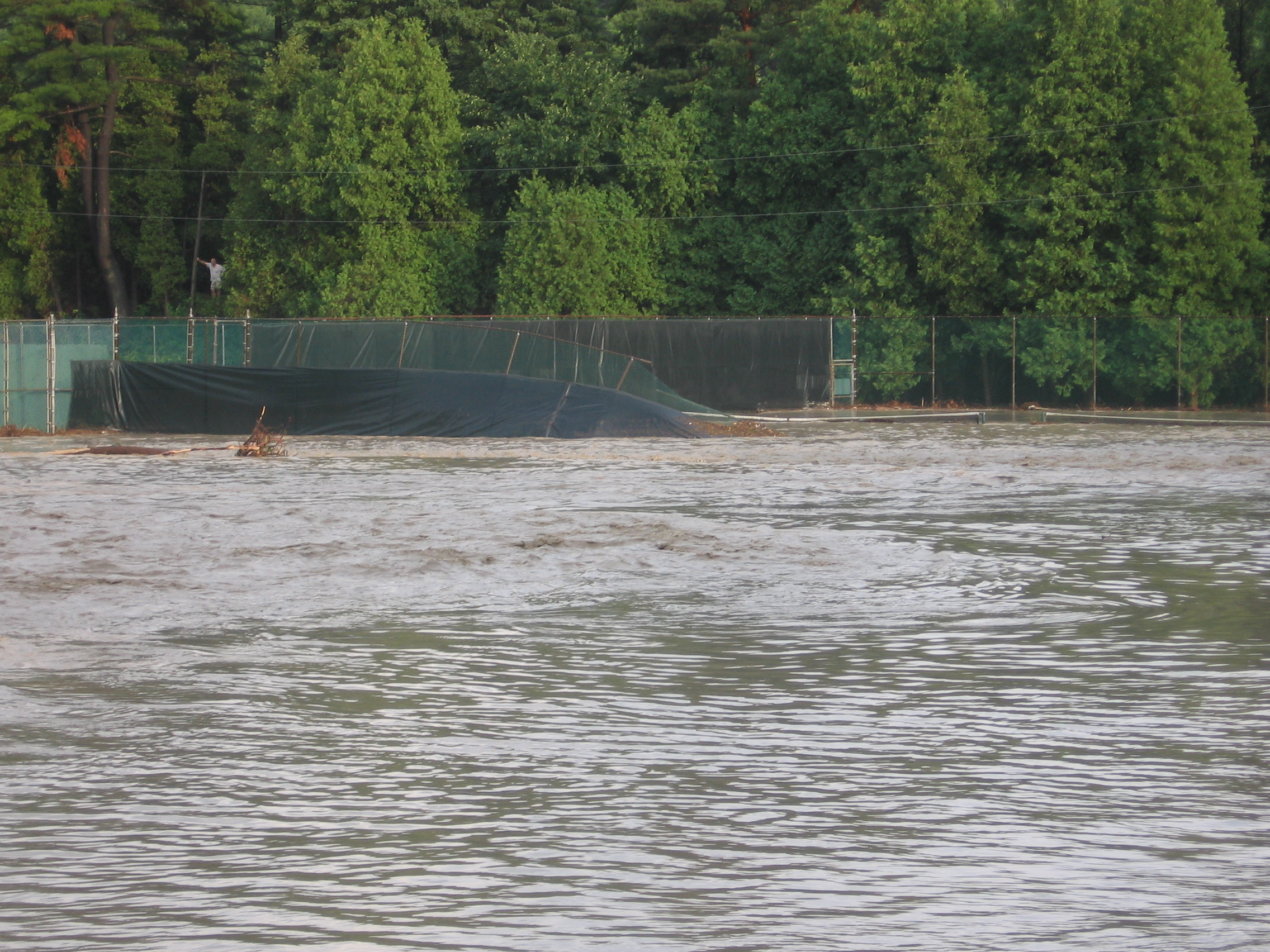 Flooded Tennis Courts