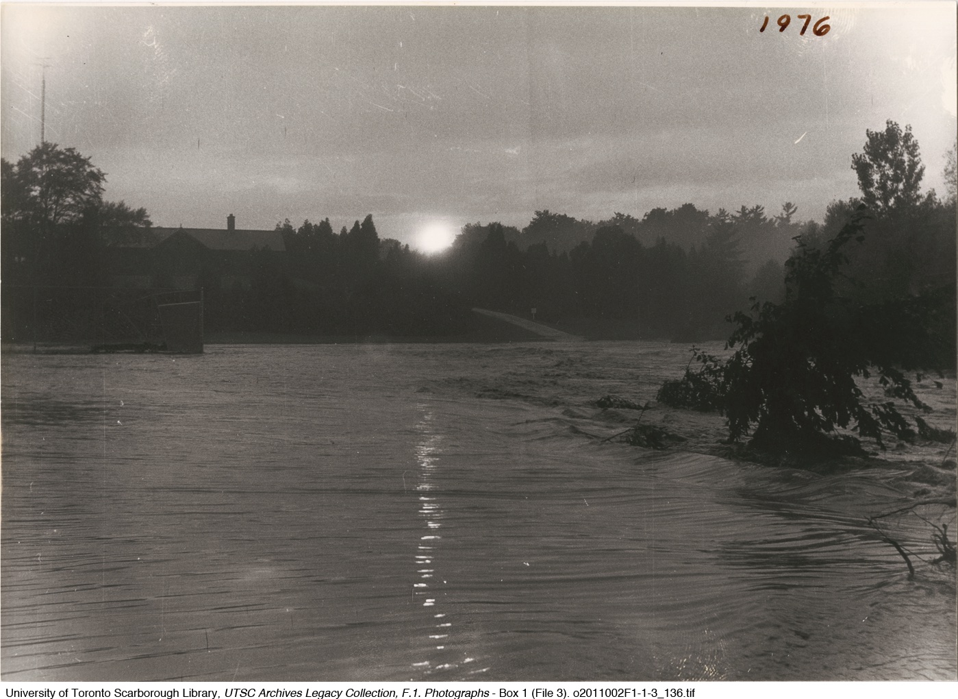 Miller Lash House and Flooding in the Highland Creek Valley